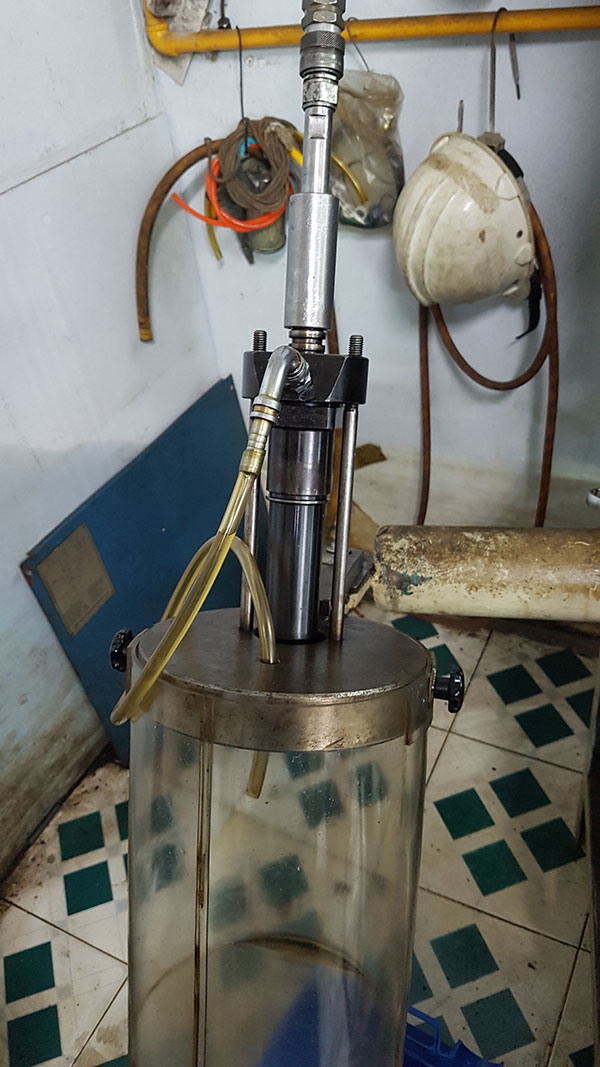 The injection high pressure testing